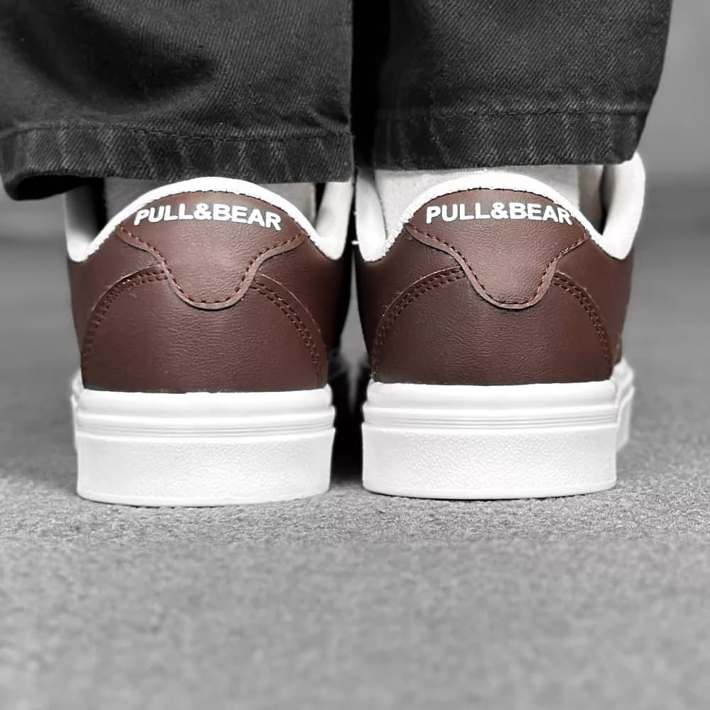 کتانی ونس PULL&BEAR قهوه ای کد 31039 — تصویر ۳