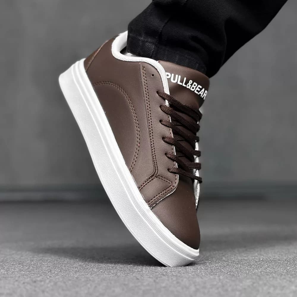 کتانی ونس PULL&BEAR قهوه ای کد 31039