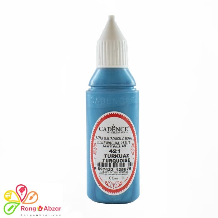 لاینر یا دورگیر فیروزه ای متالیک کادنس کد B421