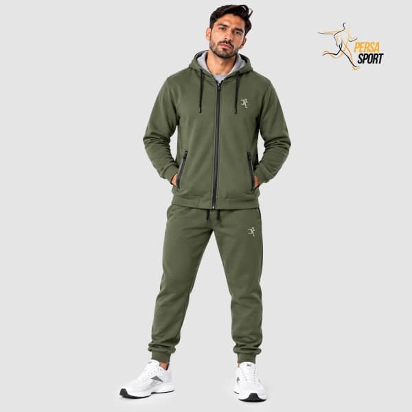 ست ورزشی مردانه پرسا اسپرت سبز Sweatshirt & Jogger
