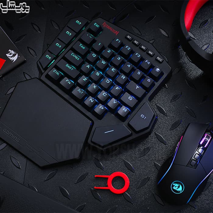 کیبورد سیمی گیمینگ مکانیکال RGB ردراگون مدل K585 DITI — تصویر ۵