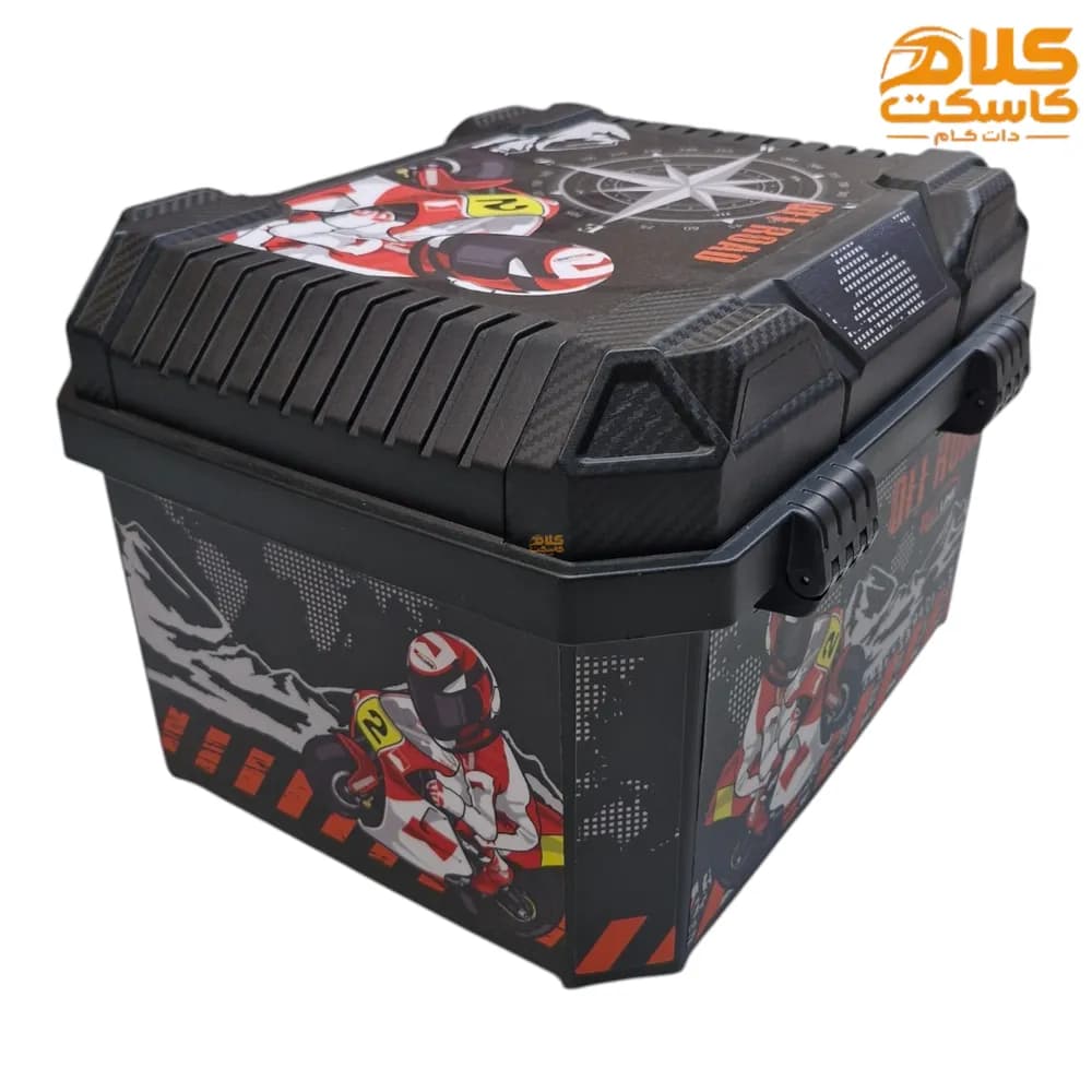 باکس موتور سیکلت طرح دار ردلاین مدل 590 کد R21 — تصویر ۲