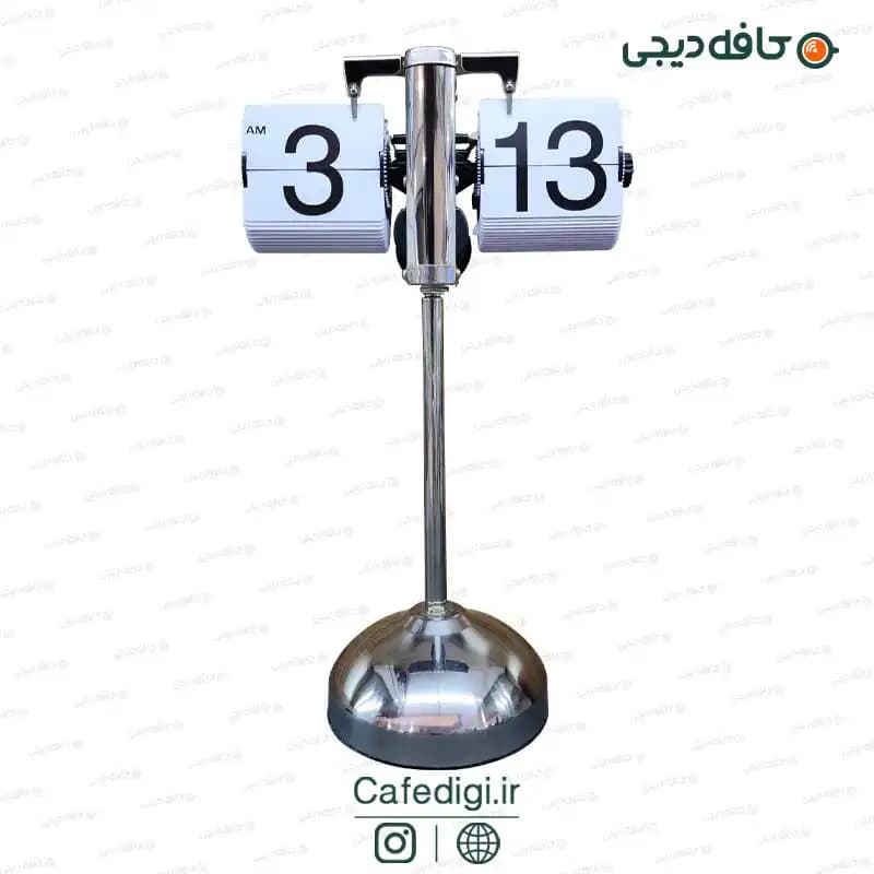 ساعت رومیزی ورقه ای پایه بلند Flip Desk Clock Retro Long Neck — تصویر ۳