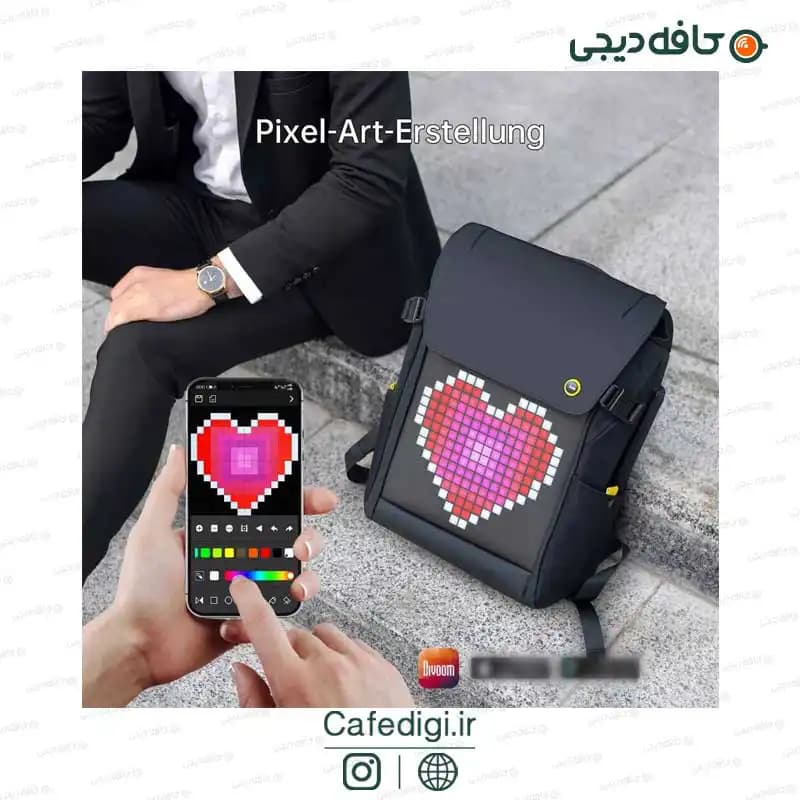 کوله پشتی هوشمند دیووم Divoom Backpack M — تصویر ۶