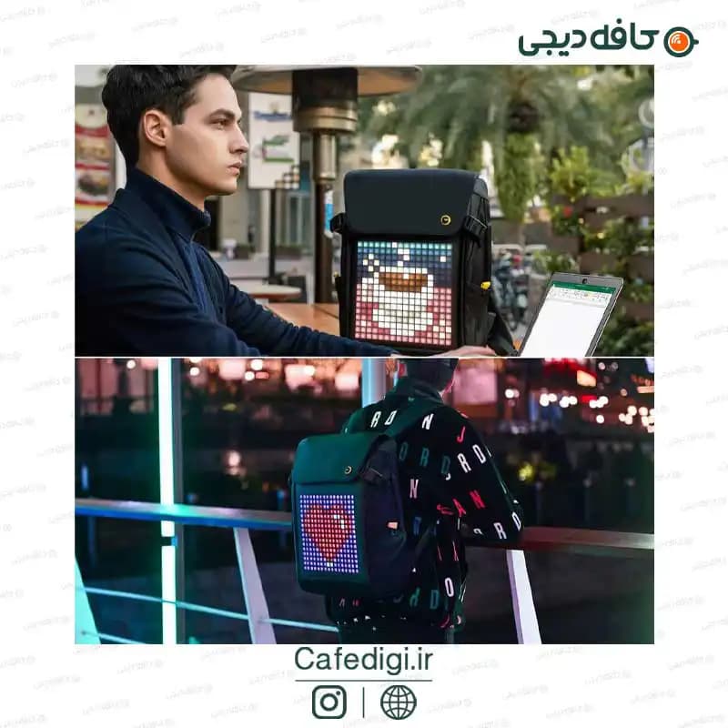 کوله پشتی هوشمند دیووم Divoom Backpack M — تصویر ۳