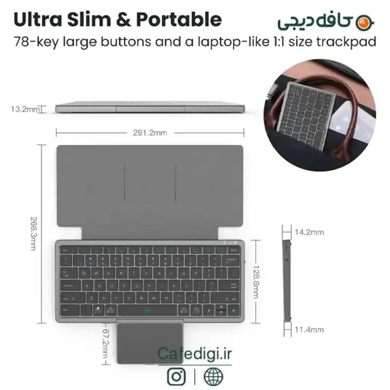 کیبورد بی سیم MIUCDA KF8700 — تصویر ۶
