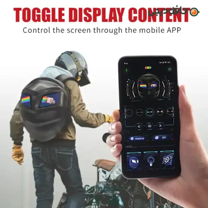کوله پشتی هوشمند LOY Backpack CRELANDER LED Knight — تصویر ۶