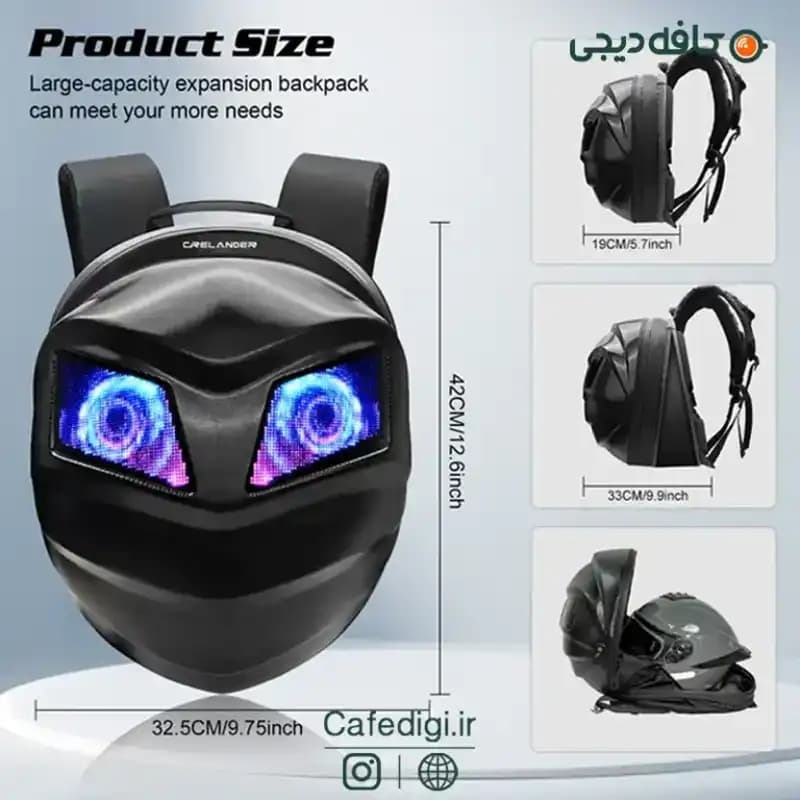 کوله پشتی هوشمند LOY Backpack CRELANDER LED Knight — تصویر ۴