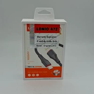 کابل کنفی اورجینال الدینیو Ldnio لایتنینگ به تایپ سی LC631i