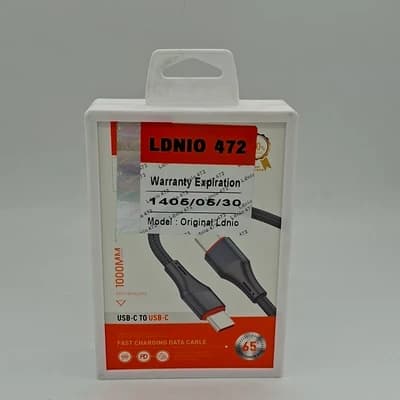 کابل کنفی اورجینال الدینیو Ldnio دو سر تایپ سی LC631c