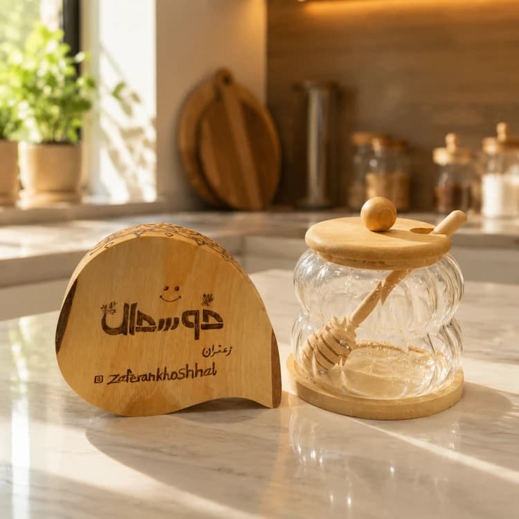 ظرف عسل شیار دار کوچیک