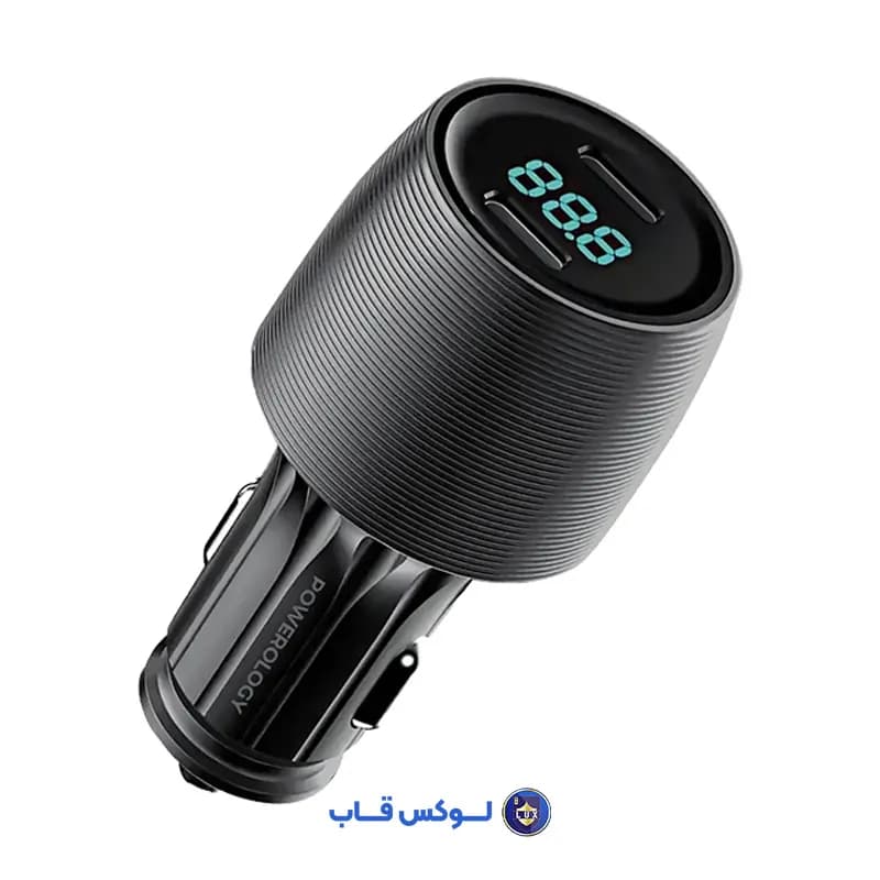 شارژر فندکی پاورولوژی مدل PCCSR021 دوپورت 66 وات