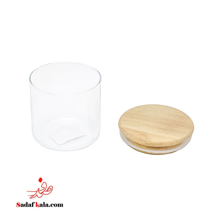 ادویه 6 سانت با درب چوبی یونیک(36)/1302 — تصویر ۴
