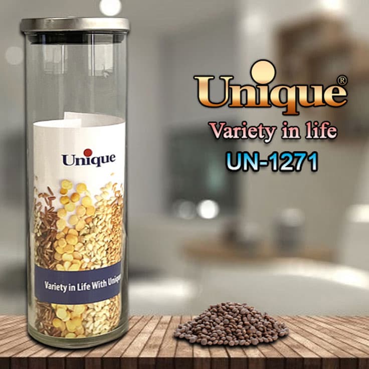 بانکه 1800 شیشه ای درب استیل یونیک(12)/1271