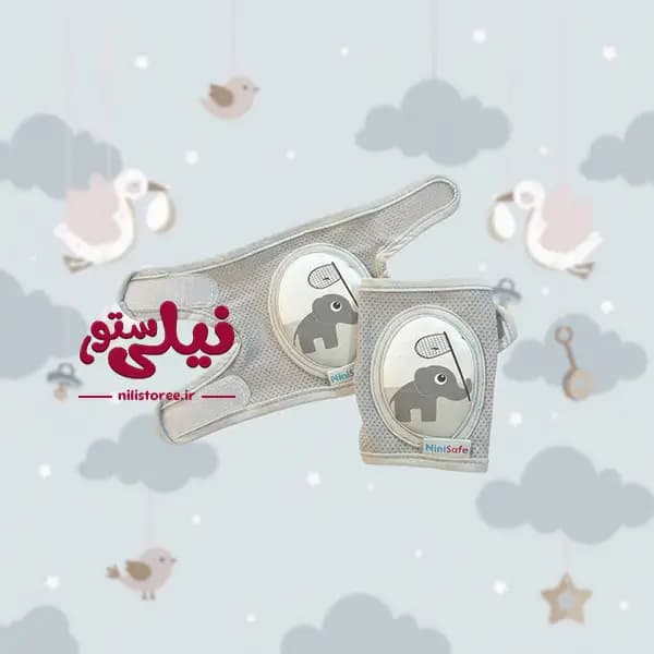 زانو بند نوزاد طرح فیل برند نینی سیف Nini safe — تصویر ۲