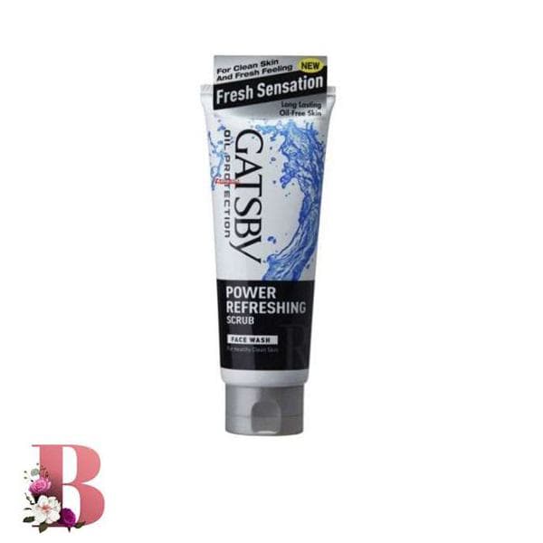 فوم شستشو صورت و لایه بردار گتسبی power refreshing scrub وزن ۱۲۰ گرم | Gatsby Face Wash Power Refreshing Scrub 120g
