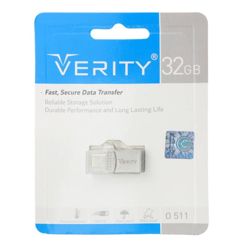 فلش 32 گیگ وریتی Verity O511 Dual Drive OTG Type-C USB3 — تصویر ۴