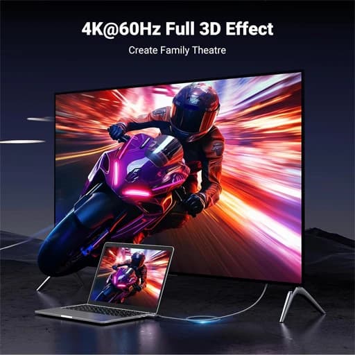 کابل تبدیل displayport به hdmi یوگرین مدل DP125 — تصویر ۲