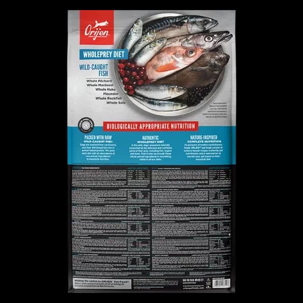 غذای خشک سگ بالغ اوریجن Orijen Six Fish وزن 2 کیلوگرم — تصویر ۴