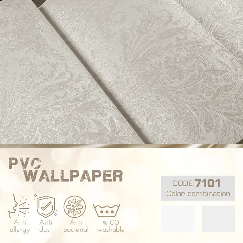 کاغذ دیواری پلوتونیوم طرح نقش و نگار کد 7101 — تصویر ۵
