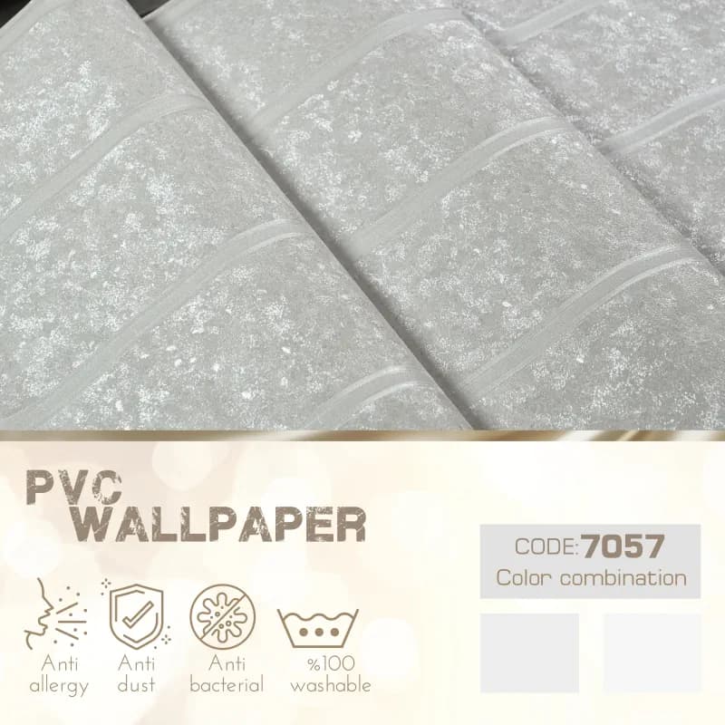 کاغذ دیواری پلوتونیوم طرح راه راه کد 7057 — تصویر ۴