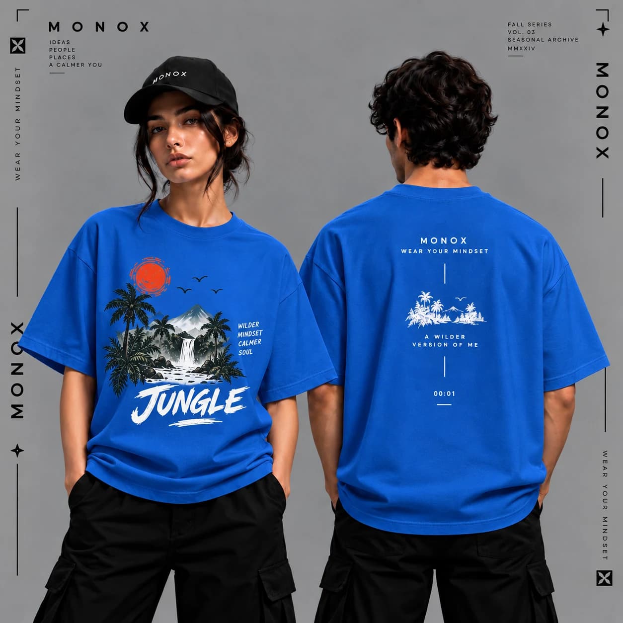 تیشرت MONOX مدل JUNGLE | یونیسکس — تصویر ۴