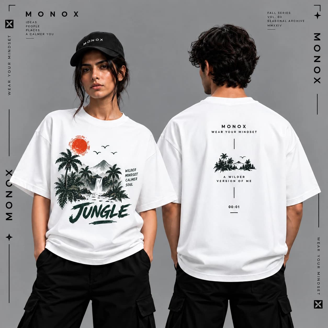 تیشرت MONOX مدل JUNGLE | یونیسکس