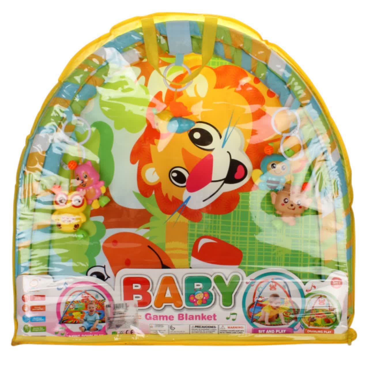 تشک بازی ناب سل مدل شیر بامزه کد BABY GAME BLANKET به همراه 4 عدد جغجغه جداشونده — تصویر ۶