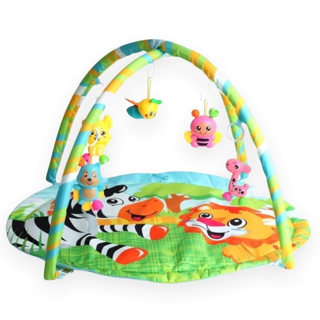 تشک بازی ناب سل مدل شیر بامزه کد BABY GAME BLANKET به همراه 4 عدد جغجغه جداشونده