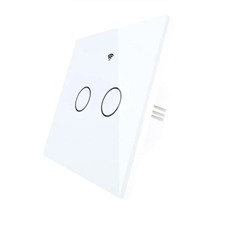 کلید لمسی هوشمند سفید مدل GANG WiFi & RF433MHZ – کد: M24169