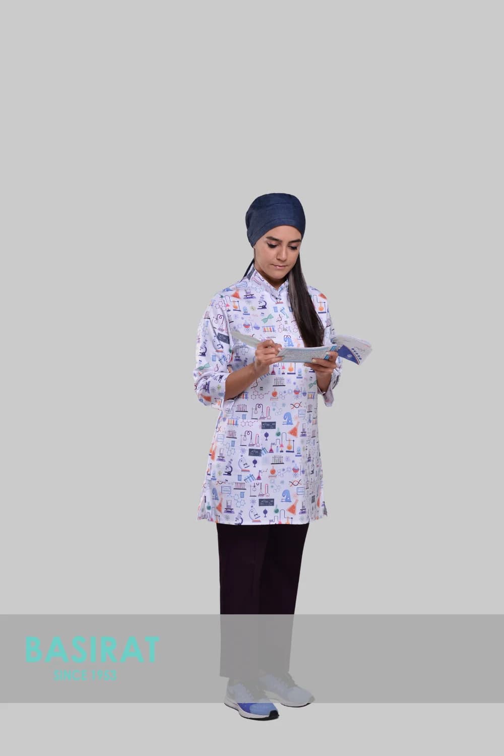 اسکراب پزشکی یقه دار آزمایشگاه زنانه (تک)