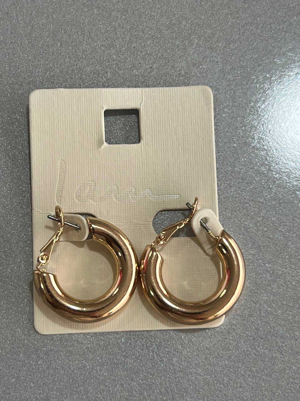 گوشواره‌ حلقه‌ای طلایی برند I Am