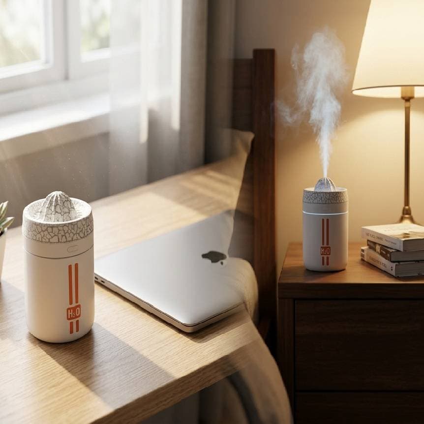 دستگاه بخور سرد رومیزی طرح آتشفشان مدل H2O ظرفیت 150 میلی‌لیتر — تصویر ۴