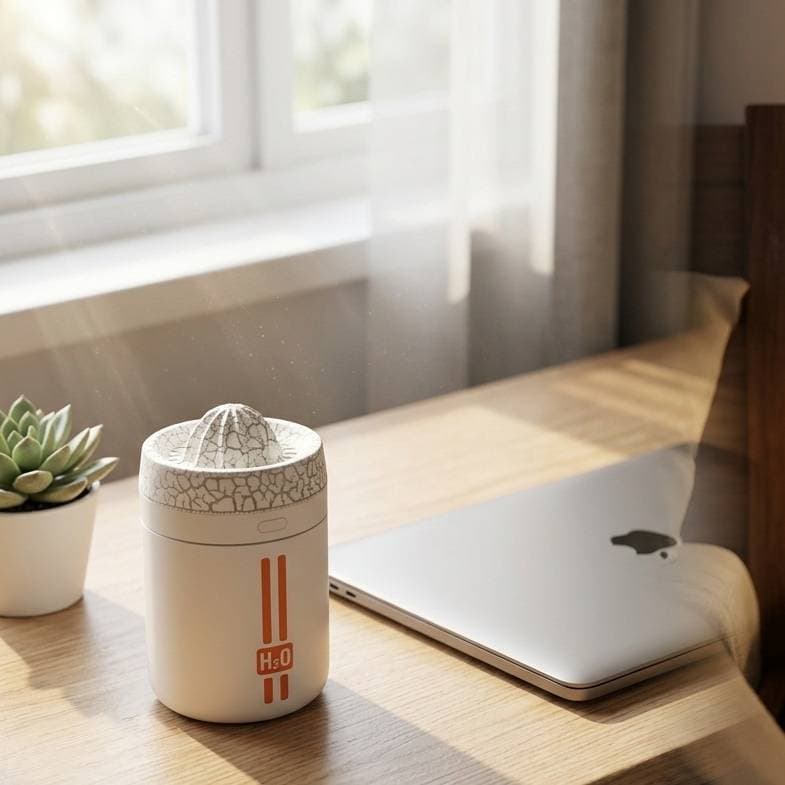 دستگاه بخور سرد رومیزی طرح آتشفشان مدل H2O ظرفیت 150 میلی‌لیتر — تصویر ۳