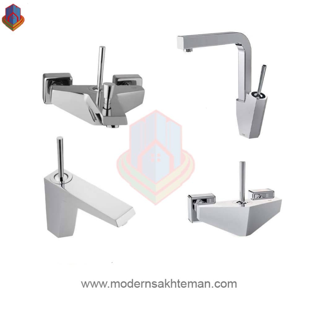ست کامل شیرالات شودر تیفانی کروم