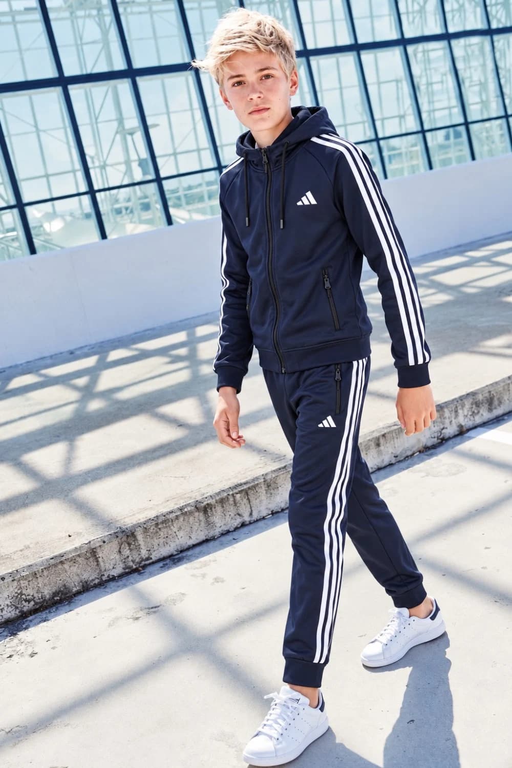 ست ورزشی بچگانه سرمه ایADIDAS