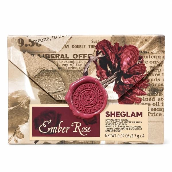ست هدیه رژ لب جامد مات شیگلم مدل Ember Rose با ماندگاری بالا — تصویر ۲