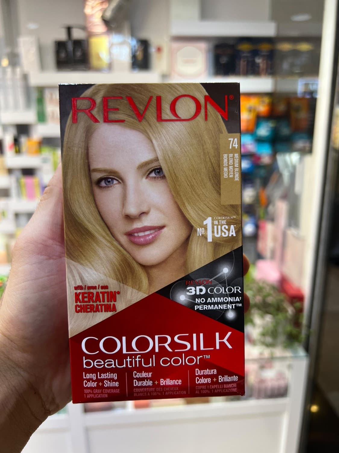 کیت رنگ موی بدون امونیاک رولون شماره 74 بلوند متوسط Revlon Colorsilk — تصویر ۲