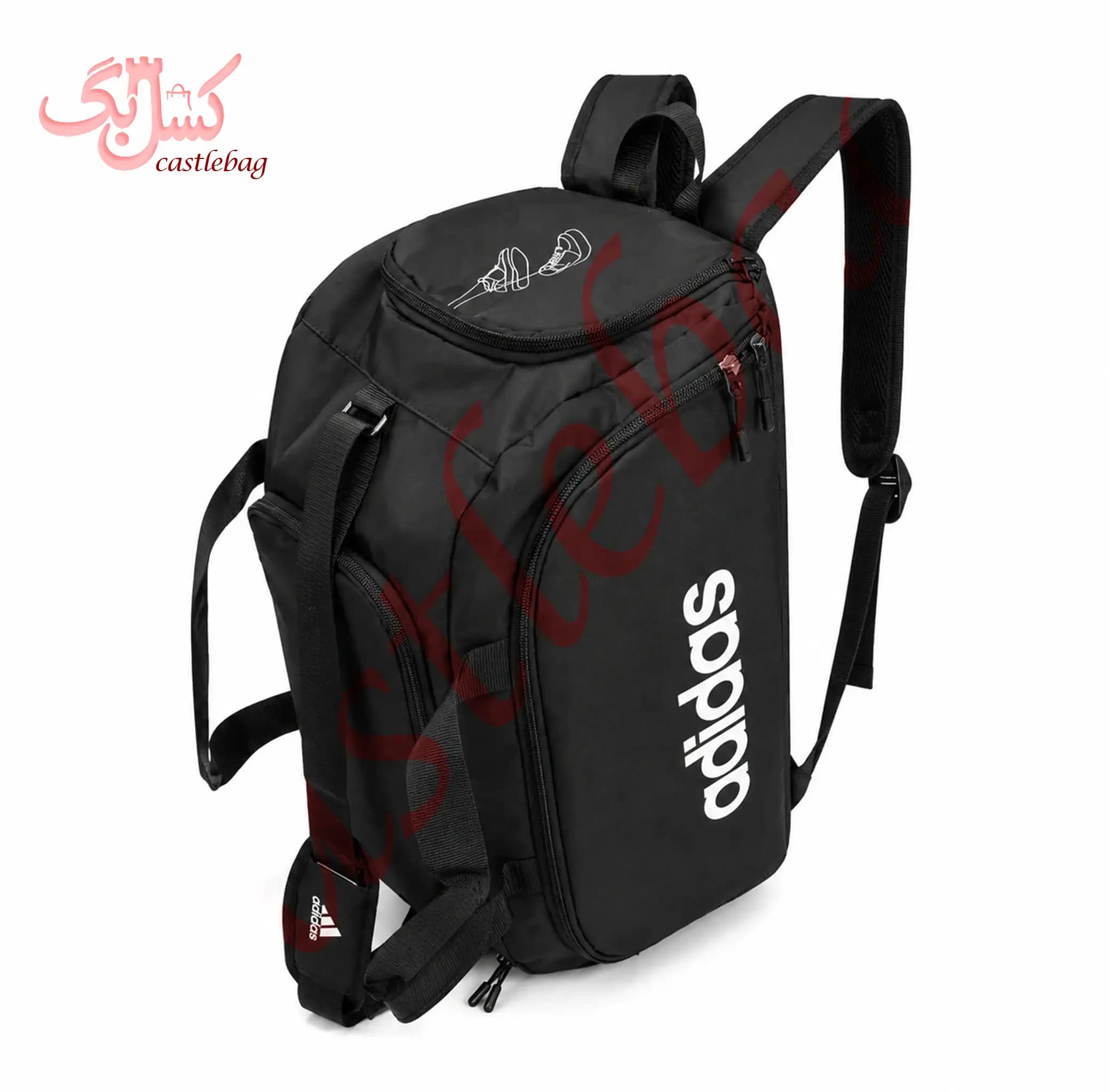 ساک ورزشی تفکیکی دو کاره Adidas کد 0047 — تصویر ۸