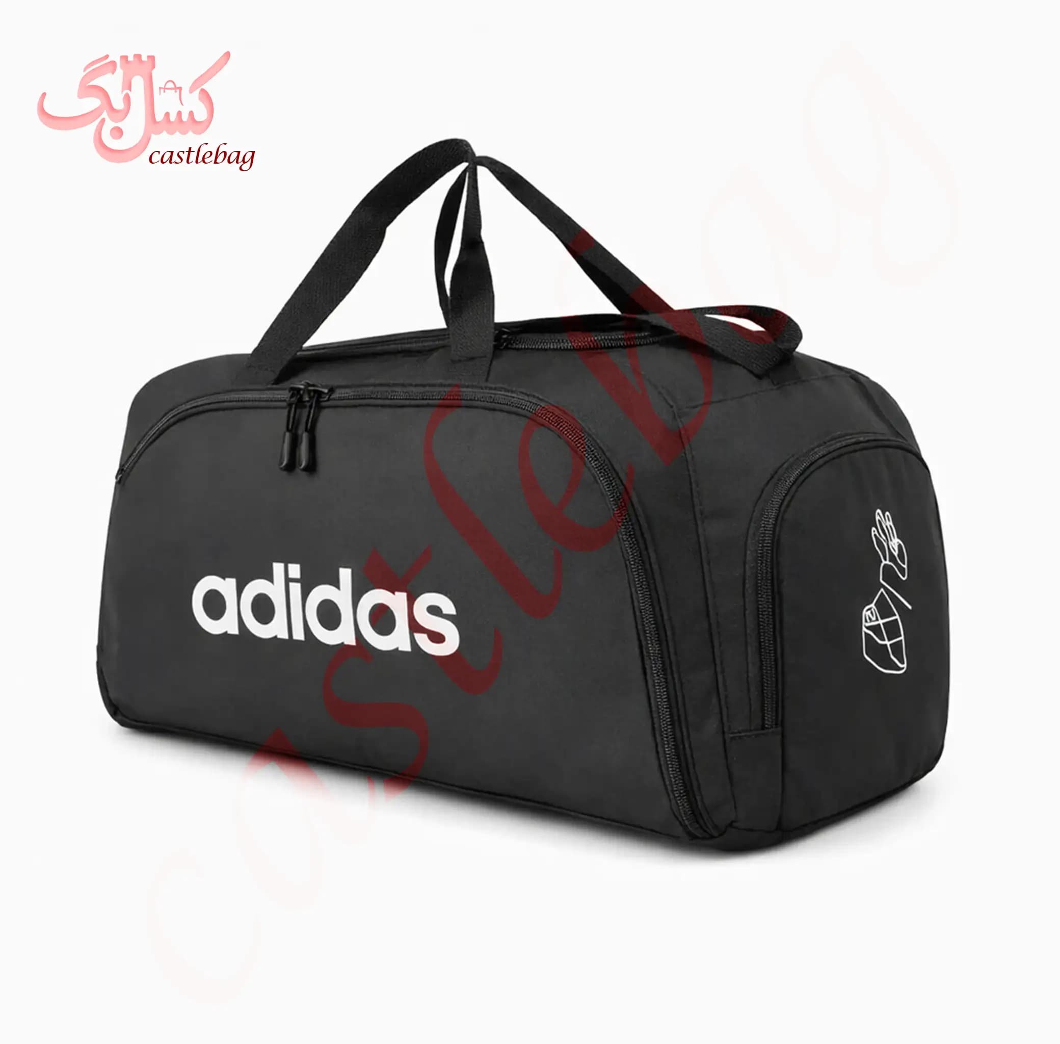 ساک ورزشی تفکیکی دو کاره Adidas کد 0047 — تصویر ۲