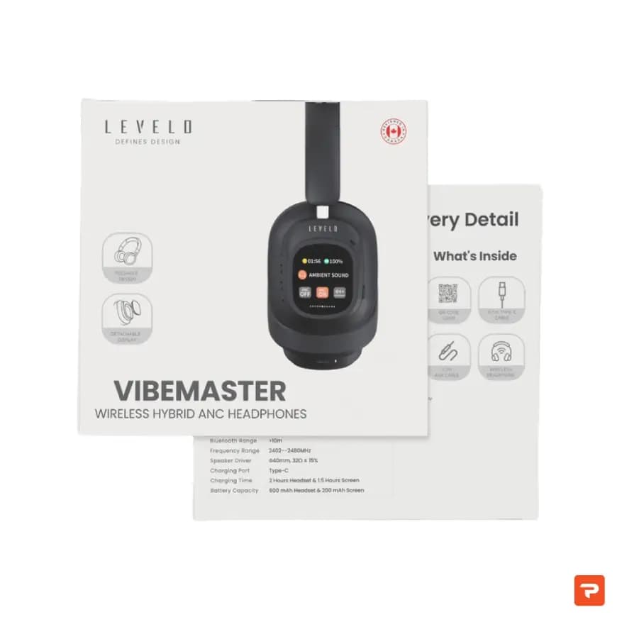 هدفون بلوتوثی لولو مدل VibeMaster Hybrid ANC — تصویر ۳