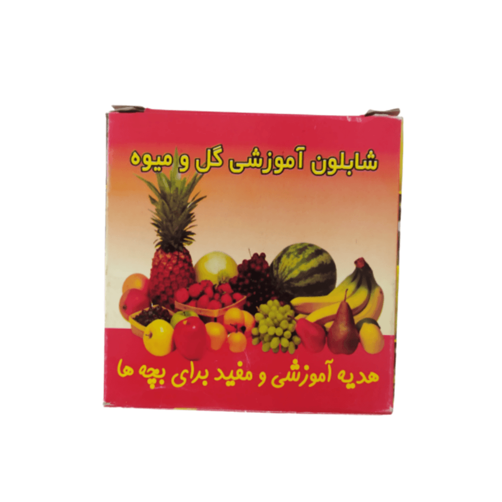 شابلون گل و میوه رسام تحریر ۱۲ عددی