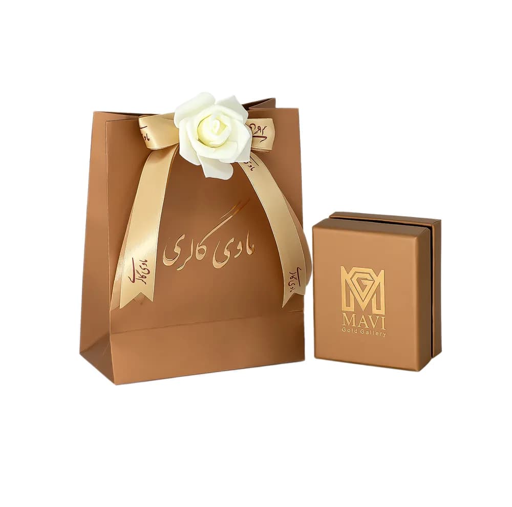 دستبند زنجیری طلا 18 عیار زنانه ماوی گالری مدل آویز ونکلیف توخالی مینی 5 — تصویر ۲