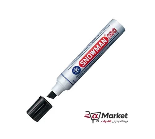 ماژیک اسنومن (Snowman) مدل 600 – نوک تخت (Chisel) — تصویر ۲