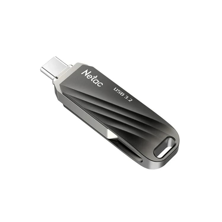 فلش مموری نتاک NETAC US11 USB 3.0 + TYPE-C 128GB — تصویر ۲