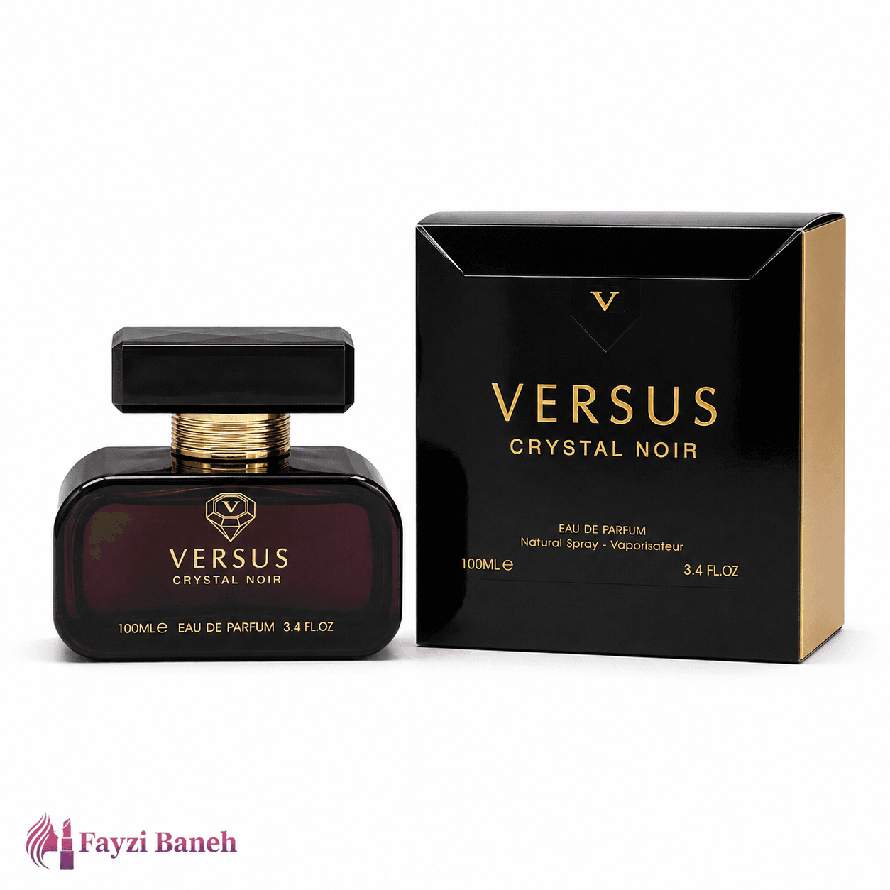 ادو پرفیوم زنانه فراگرنس ورد Fragrance World مدل Versus Crystal Noir حجم ۱۰۰ میلیلیتر — تصویر ۴