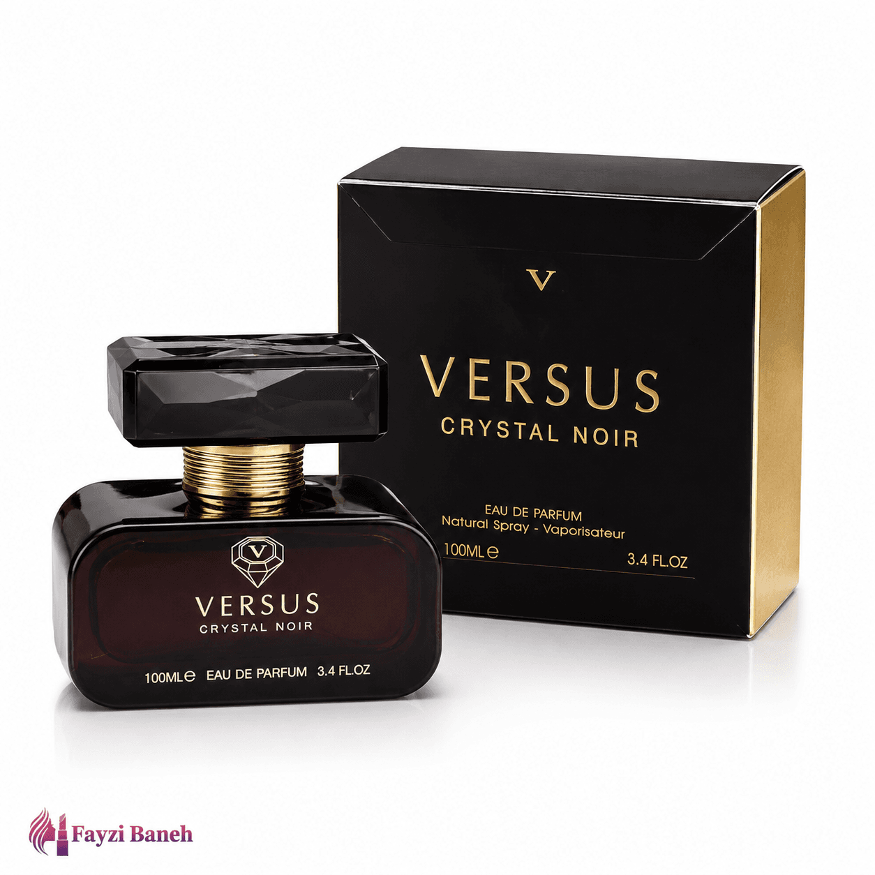 ادو پرفیوم زنانه فراگرنس ورد Fragrance World مدل Versus Crystal Noir حجم ۱۰۰ میلیلیتر — تصویر ۲