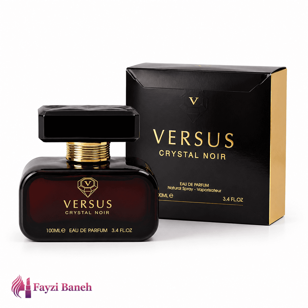 ادو پرفیوم زنانه فراگرنس ورد Fragrance World مدل Versus Crystal Noir حجم ۱۰۰ میلیلیتر — تصویر ۳