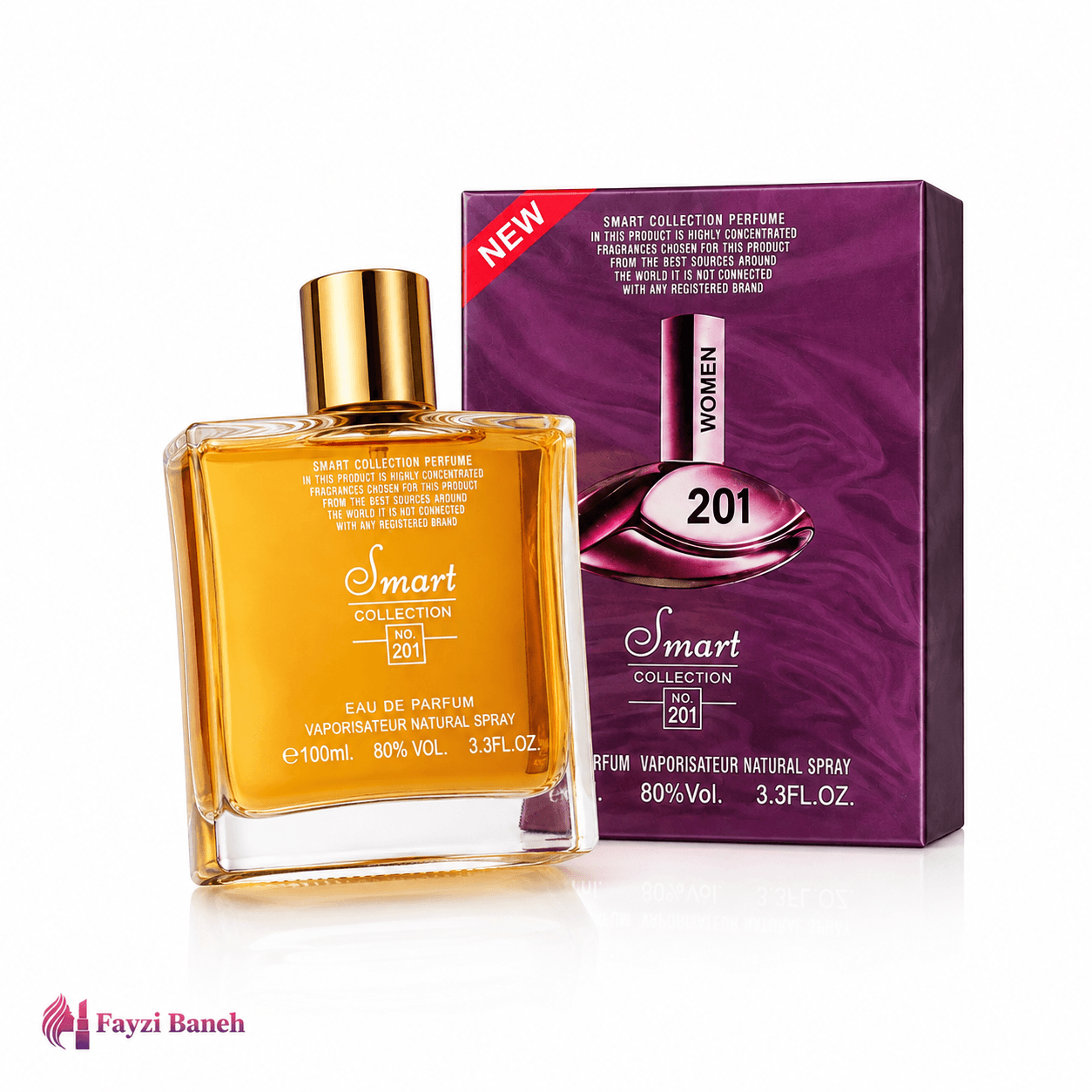 ادو پرفیوم زنانه اسمارت کالکشن Smart Collection مدل No. 201 Women حجم ۱۰۰ میلیلیتر — تصویر ۴
