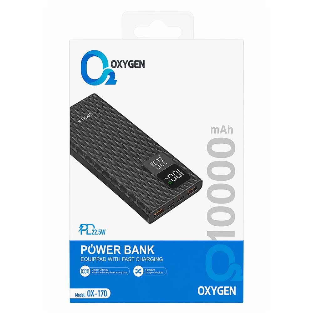 پاوربانک اکسیژن مدل OX-170 ظرفیت 10000